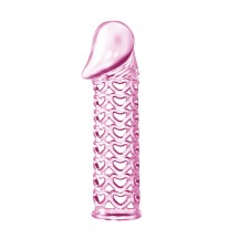 Насадка на пенис Pink Heart розовая